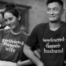 Couple Shirts Matching tees Boyfriend Fiancé Husband And girlfriend Fiancée Wife - £16.21 GBP