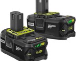 Ryobi 18-Volt One Lithium-Ion 4 Point 0 Ah High Capacity Battery (2-Pack). - £117.48 GBP