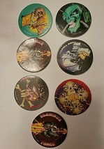 7 VINTAGE AMERICAN GAME CAPS - £8.88 GBP