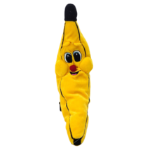 Nanco Plush Banana  Happy Smiling Face Stuffed Animal Yellow 15&quot; Tall - £12.68 GBP