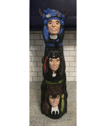 vintage TOTEM POLE~Ceramic  Display~Cougar-Bear-Medicine Man~22 “ High - $78.40