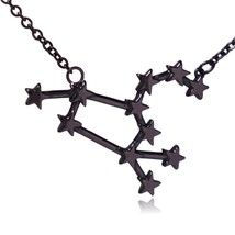 Leo Zodiac Constellation Sign Stainless Steel Pendant Necklace - £11.98 GBP