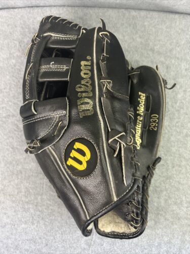 Wilson Baseball Glove Signature Model 2930 - Black & Gold - £24.22 GBP