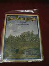 Vintage &quot;The Fight Is On&quot; Sheet Music By Carl Vandersloot - £19.71 GBP