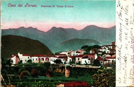 1906 Postcard Italy - Hotel &amp; Pension Stamp - Cava Dii Tirreni Panorama Und - £3.51 GBP