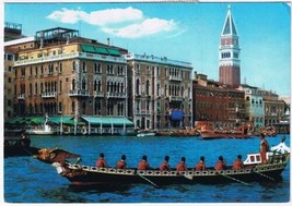 Italy Postcard Venice Venezia Grand Canal Regatta - £1.74 GBP