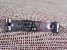 Vintage Lucky Lager &quot;Its Lucky When You Live In America&quot; Beer Bottle Opener - £3.75 GBP
