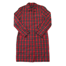 NWT J.Crew Collection Trench Coat in Red Plaid Nylon Raincoat Jacket 6 $298 - £77.97 GBP