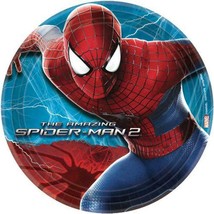 Spider-Man 2 Amazing Dessert Paper Plates Spiderman Birthday Party Supplies 8 Ct - £3.79 GBP