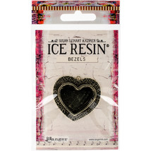Ice Resin Milan Bezels Closed Back Medium Heart - £15.42 GBP