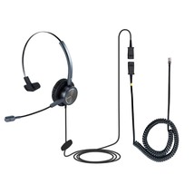 Cisco Landline Phone Headset One Ear Wired Telephone Headset With Rj9 Qd Cord Wo - £49.77 GBP