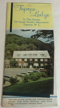 Vintage Tapoco Lodge Brochure Tapoco North Carolina Great Smoky Mountain... - £10.24 GBP