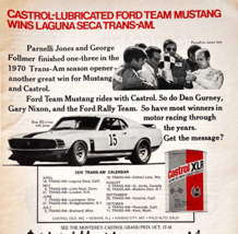 1970 Castrol Racing Motor Oil Advertisement Monterey Castrol Grand Prix ... - $24.99