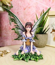 Ebros Amy Brown Whimsical &quot;Viola&quot; Violet Flower Garden Fairy Figurine Fae Statue - £30.46 GBP