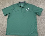 Nike Dri Fit Tulane University Football Polo Golf Shirt Green XXL Green ... - $22.44