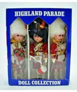 Rexard Dolls Highland Parade Souvenir Doll Collection (3 Pc) 6.5&quot; Plasti... - £21.48 GBP
