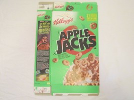 KELLOGG&#39;S Empty Cereal Box 1998 APPLE JACKS Team Adventure 15 oz [A6e4] - £9.48 GBP