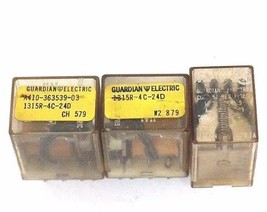 LOT OF 3 GUARDIAN ELECTRIC A410-363539-03 1315-R-4C-24D RELAY - £35.66 GBP