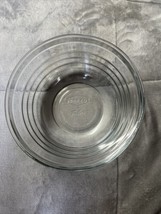 Baked By Fire-King Thick Clear Glass Bowl 4 Qt 4L USA - £13.77 GBP