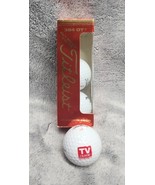 Vintage Titleist 384 DT 90  TV Guide logo golf balls Sleeve of 3 balls new - £5.33 GBP