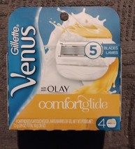 Gillette Venus ComfortGlide 5 Blades w Olay 4 Count Replacement Refills(L8) - $19.80