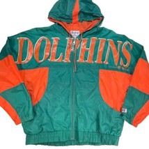 Miami Dolphins Jacket Vintage Mens L 1994 The Game Windbreaker Spellout ... - £65.18 GBP