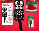 Kit-Cat&#39;s original Classic Black Kit-Cat Klock  Santa Hat Santa Tree Orn... - £74.30 GBP
