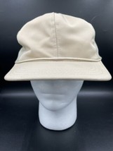 Vtg Blank Hat 80&#39;s 90&#39;s Solid Cap Tan Youngan Snapback Rope - £10.65 GBP
