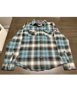 Canada Weather Gear Womens 100% Cotton Flannel Shirt Size L - £17.20 GBP
