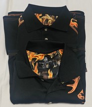Legendary Blaze Whitetails Polo Shirt Pro Staff Flame Sleeve Mens XL Lot... - €34,11 EUR