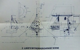 Star Wars Lukes Skyhopper Garage Scene Set Design Blueprint Vtg 20th Cen... - $19.99