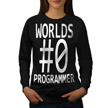 Wellcoda Best Programmer Womens Sweatshirt, Funny Casual Pullover Jumper - £23.25 GBP+
