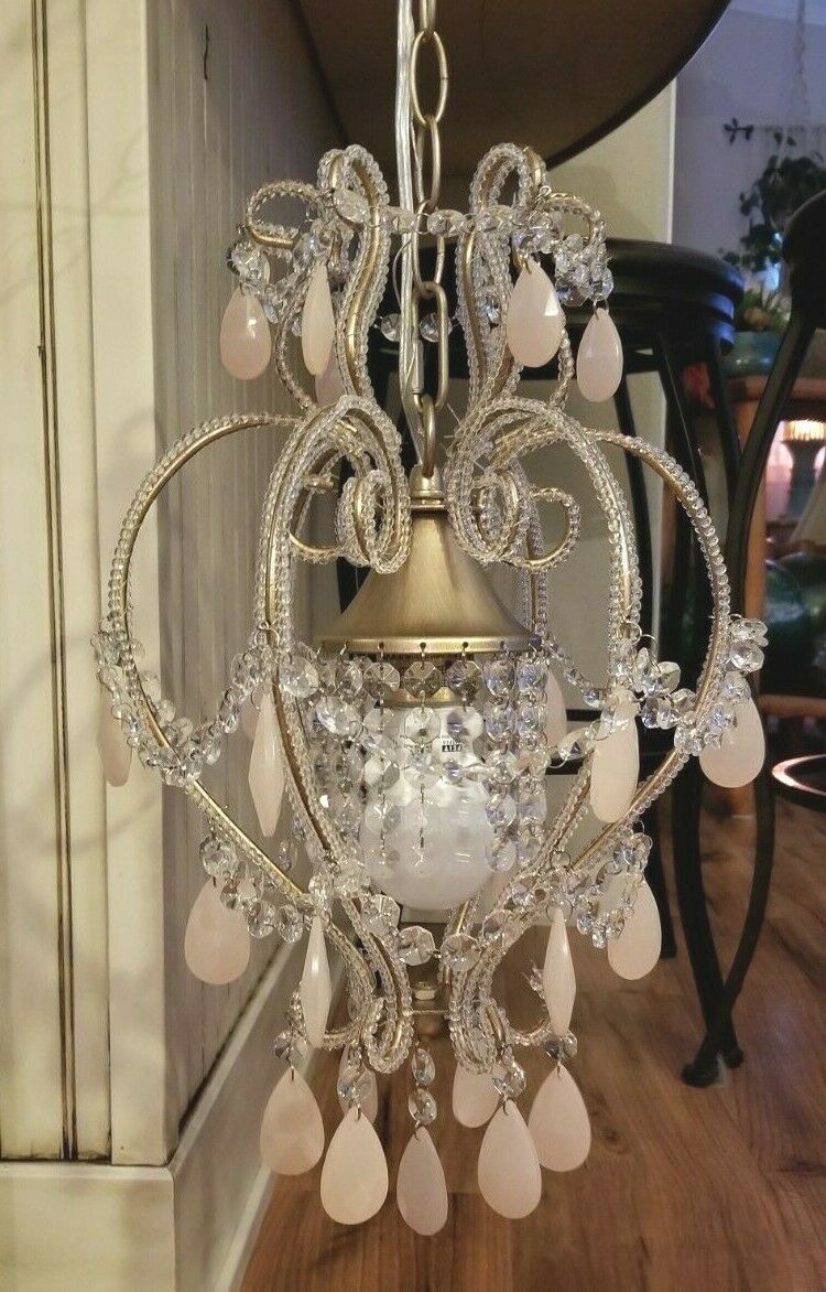 Primary image for Pottery Barn Kids Rachel Ashwell  VINTAGE PINK CHANDELIER SHABBY CHIC BRAND NEW!