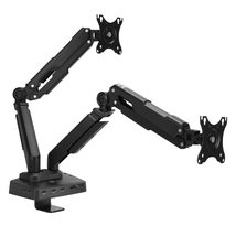 SIIG Dual Monitor Desk Arm Stand with 4K Laptop Docking Station, Gas Spring, VES - £244.86 GBP