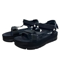 CAMPER Women’s Oruga Up Black Leather Platform Sandals Size EU 42 US 11 - £54.96 GBP