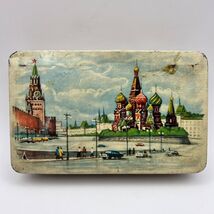 Vintage USSR Chocolate Candy Tin Metal Box Collectible Moscow Kremlin - $68.00