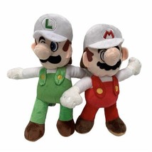 Set of 2 Super Mario Nintendo 7 Inch Fire Mario and Luigi Plush Toys. NWT. - £13.81 GBP