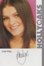 Lisa Kay Hollyoaks Vintage Official Rare Cast Card Photo - £6.31 GBP