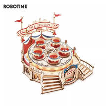 Robotime Rokr Tilt-A-Whirl The Tea Cup Amusement Park Series Building Toy Birthd - £63.84 GBP+