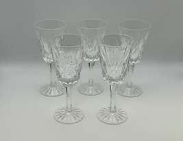 Set of 5 Waterford Crystal LISMORE Sherry Glasses - £98.35 GBP