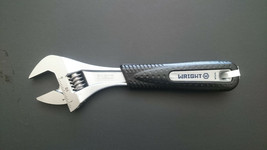 Wright -  Precision Adj. Wrench Cobalt Finish Cushion Grip 1-1/8&quot; Capacity  8&quot; - £23.55 GBP