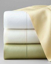 Sferra Elyse Leaf Green Queen Sheet Set Solid Egyptian Cotton Sateen Italy NEW - £291.76 GBP