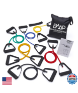 Black Mountain Products Strong Man Set 6 Resistance Bands Fitness Exercise - $43.63