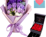 Mothers Day Gifts for Mom Wife, Roses Bouquet Fake Artificial Flower - P... - £52.11 GBP