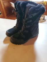 Columbia BL1581 Women&#39;s Ice Maiden II Snow Winter Boots Black WaterProof Sz 7.5 - £59.21 GBP