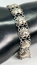 Vintage Sterling Silver 925 Filigree Heart Bracelet 7.25&quot; - 8.4g - $34.34