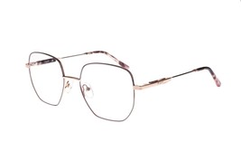 NEW Thin &amp; Lightweight Purple &amp; Rose Gold SWAN Eyeglasses 51/18/140 - $79.15