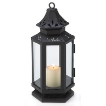 #10013361  Victorian Style Black Candle Lantern - 8 inches - $22.67