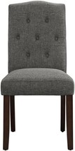 Gray Dining Chair, Dorel Living Claudio Tufted Upholstered Living Room - £127.81 GBP