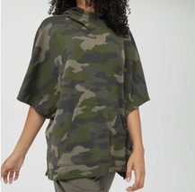 Aerie Offline Camo Fleece Cape Hooded S/S Sweatshirt | XS/S New - £27.66 GBP
